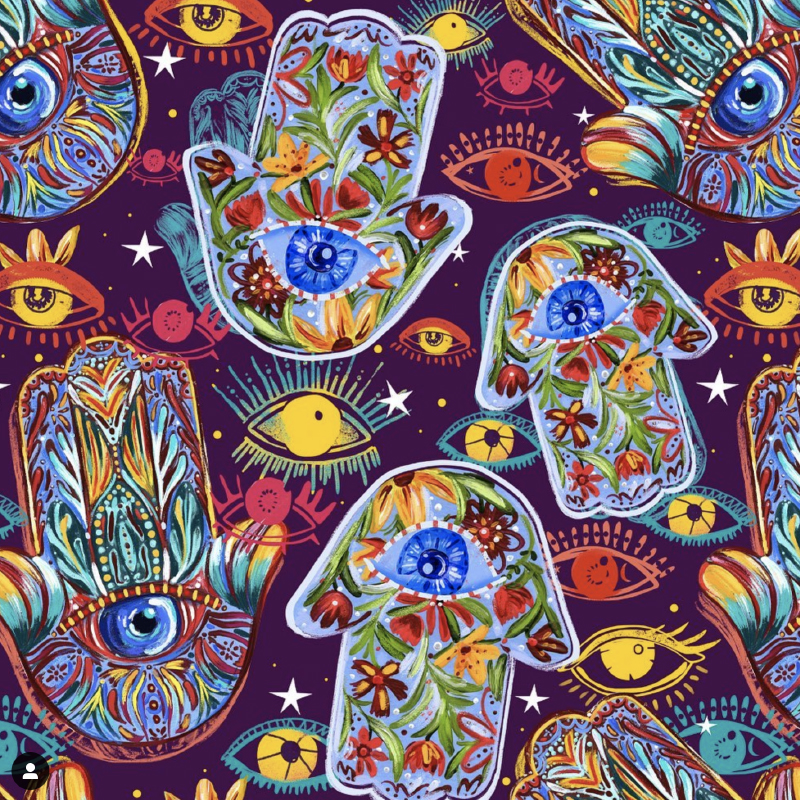 La Jamsa Hamsa Hand Pattern Design by Juan Cantero