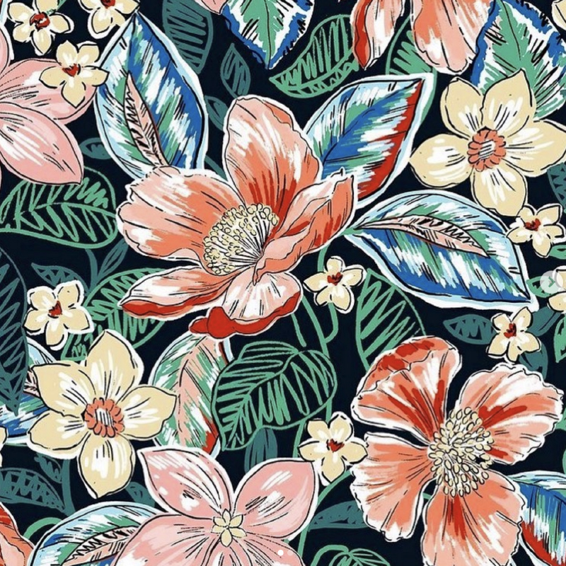 Poppy Floral Pattern Design by Linsey Kelly