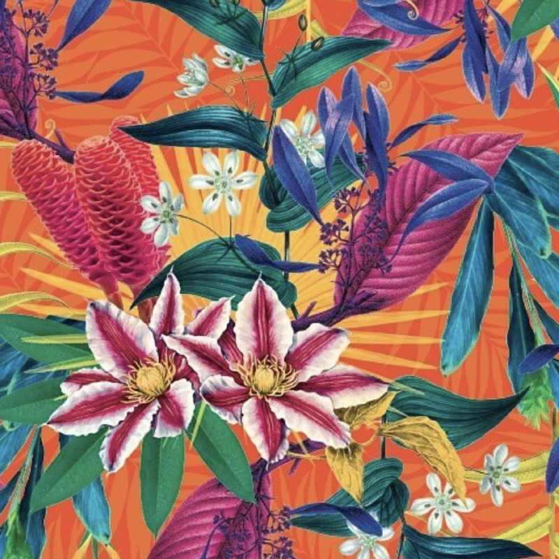 Vibrant Floral Pattern By Michel Massih