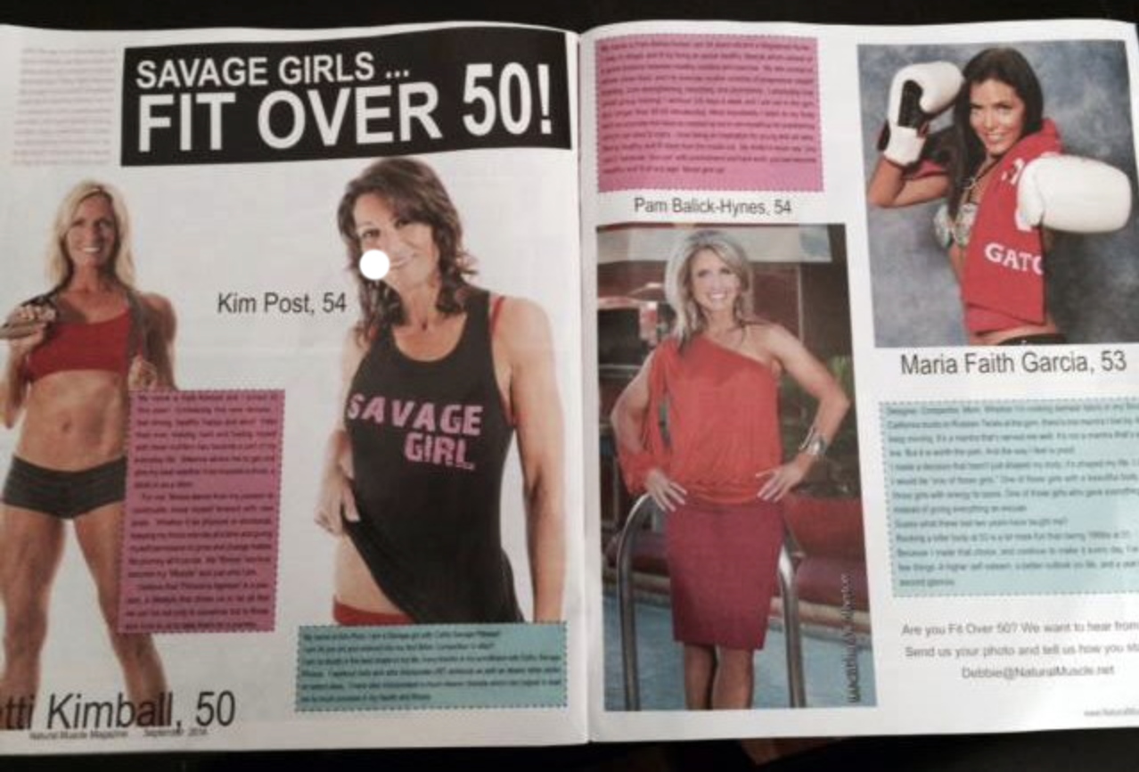 Natural Muscle Magazine Featuring Women Fit over age 50.