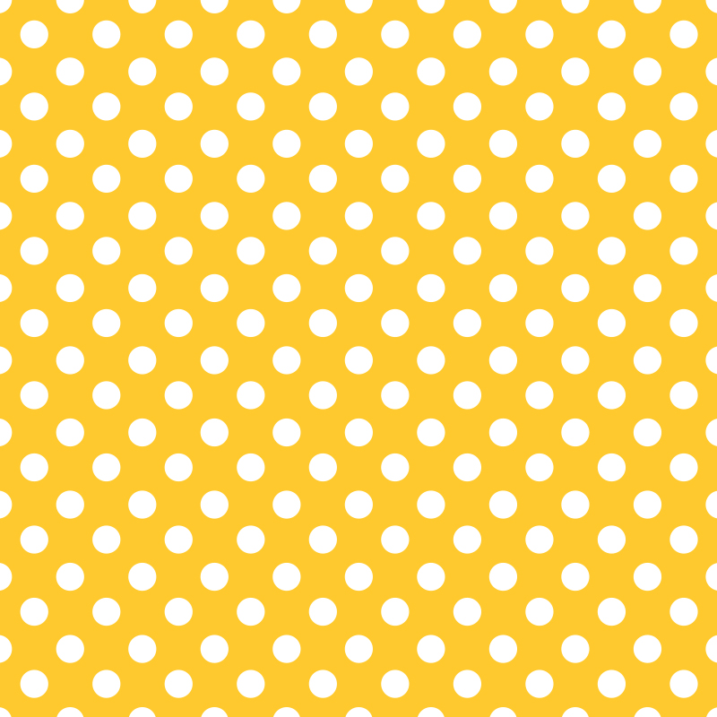 Polka Dots Pattern. Classic white dots on yellow.