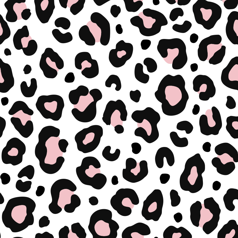 Cute black and pink leopard spots pattern.