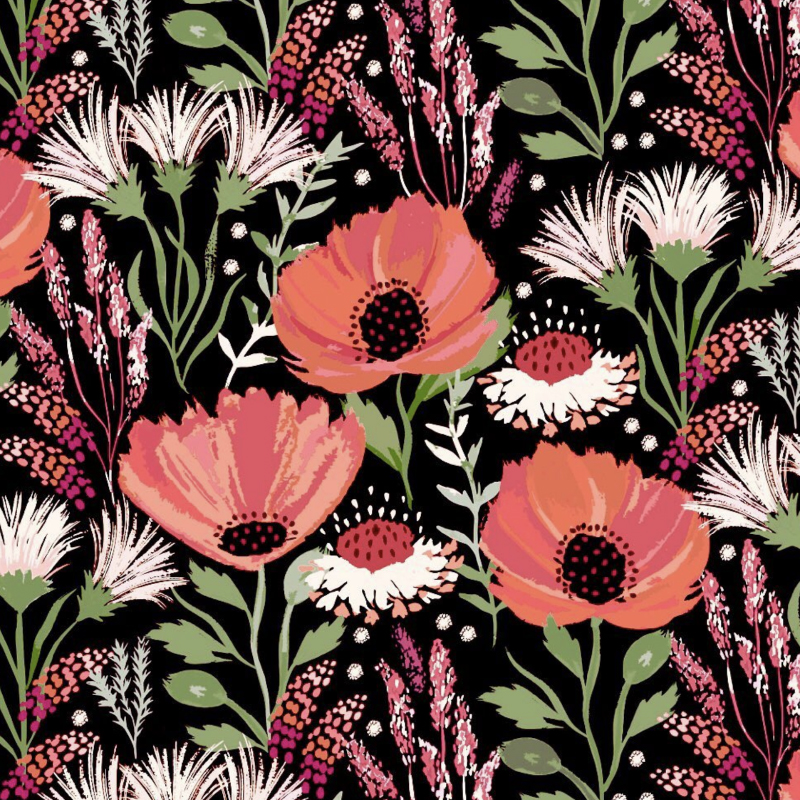 Floral Retreat Pattern by Jill O'Connor
